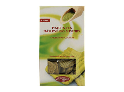 Matcha tea maslové bio sušienky